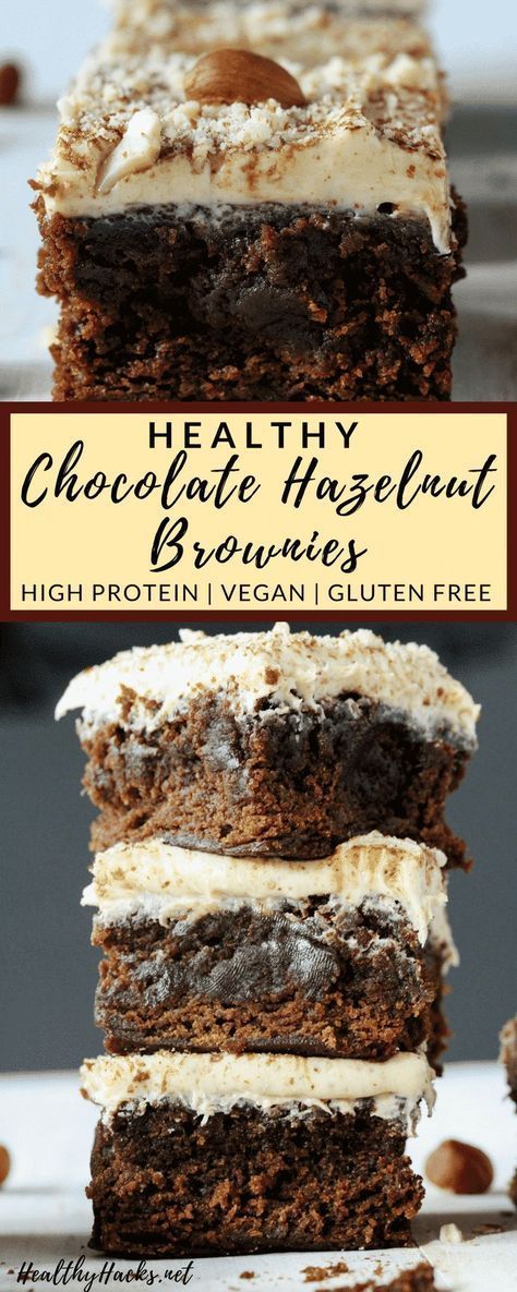 Healthy Chocolate Hazelnut Brownies