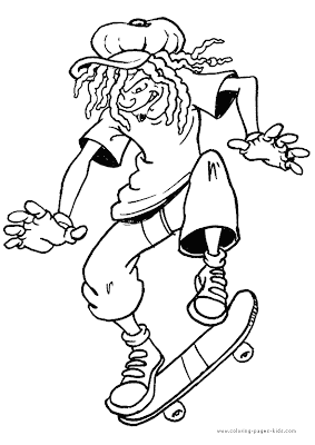 Sport Coloring Page For Kids 