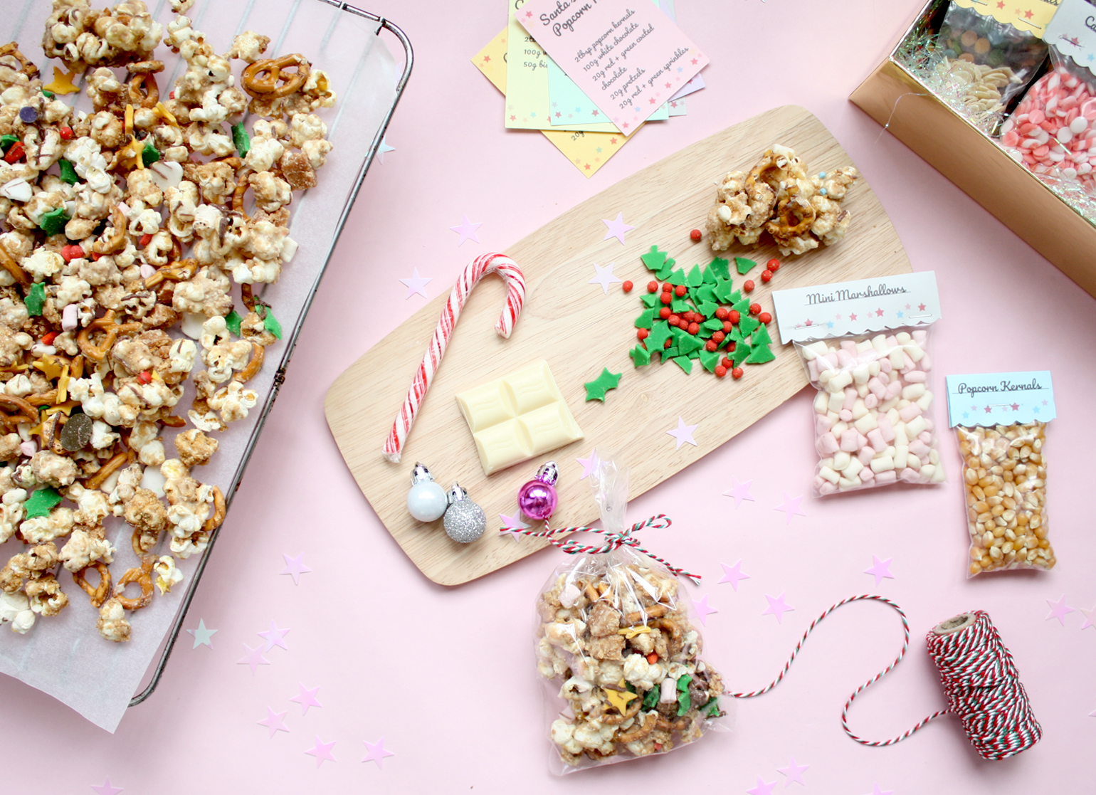 christmas popcorn mix