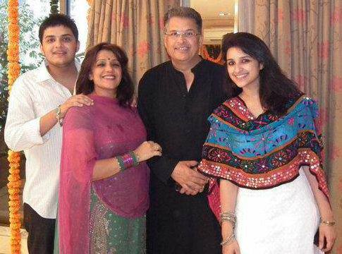 Bollywood Actress Parineeti Chopra with Parents Father Pawan Chopra, Mother Reena Malhotra Chopra & Younger Brother Sahaj Chopra | Bollywood Actress Parineeti Chopra Family Photos | Real-Life Photos