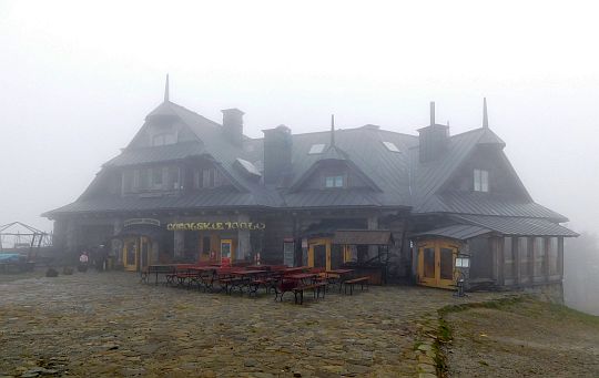 Karczma na Jaworzynie Krynickiej. Karczma na Jaworzynie Krynickiej.