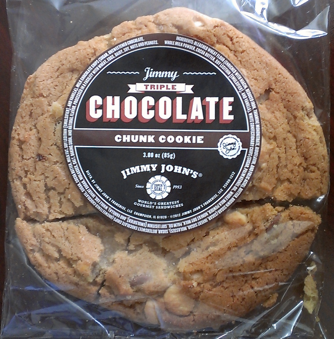 Valʼs Galorious Galaxy Jimmy John's Triple Chocolate Chunk Cookie