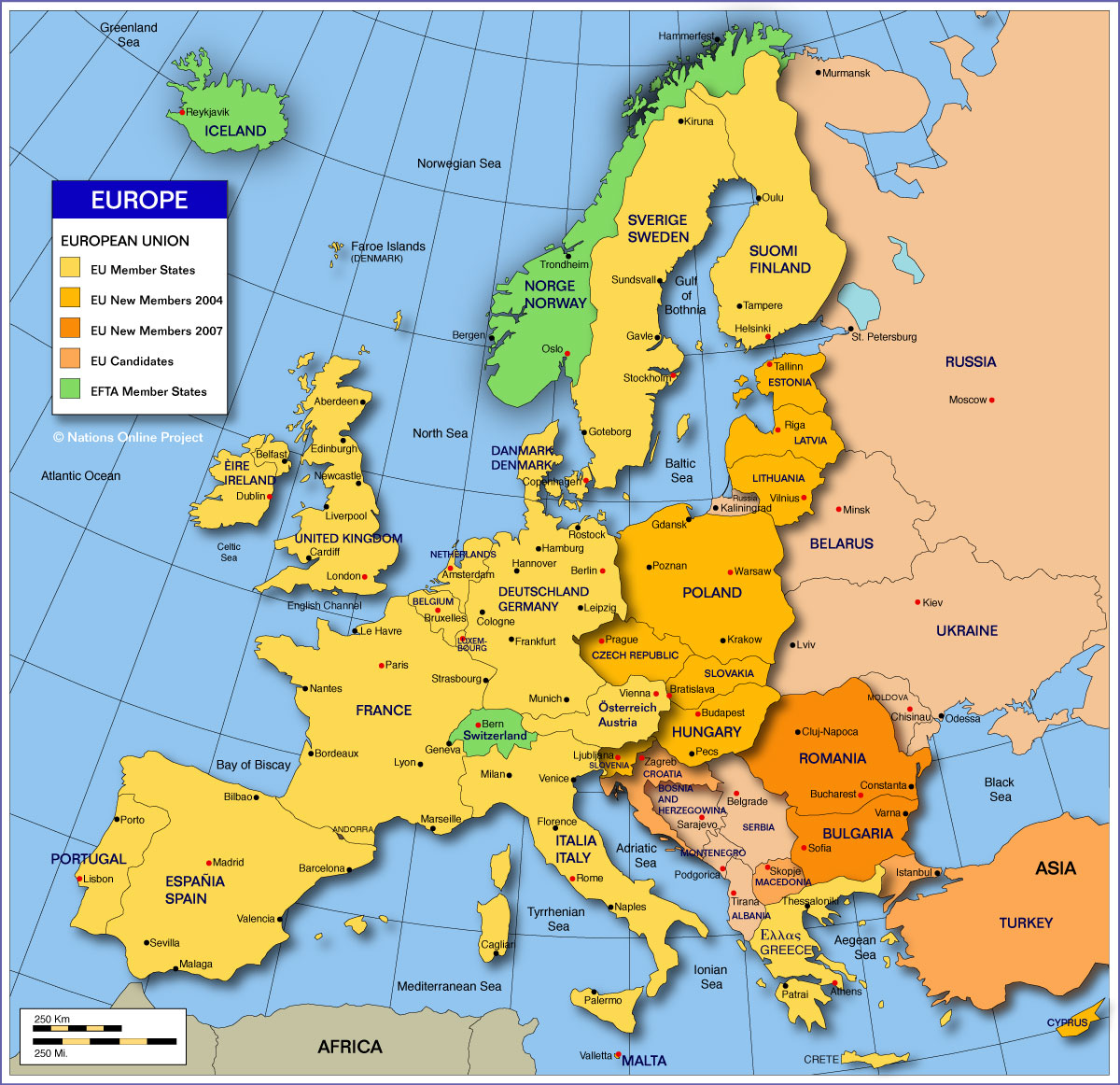 relacione as regiões da europa as suas respectivas características