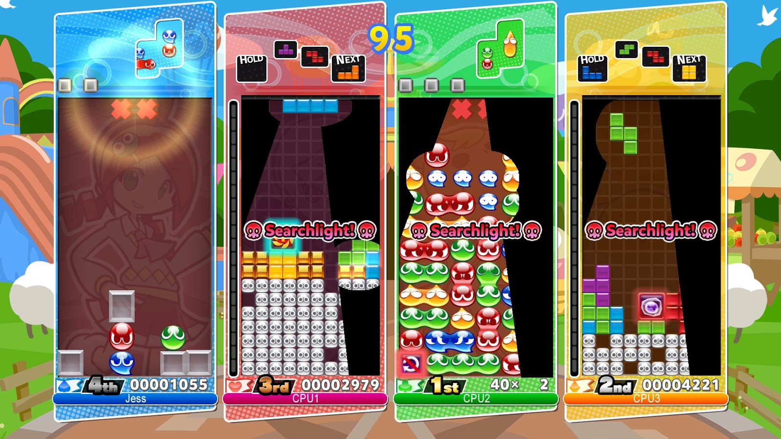 Puyo Puyo Tetris (Multi) é uma mistura de puzzles que nunca saiu