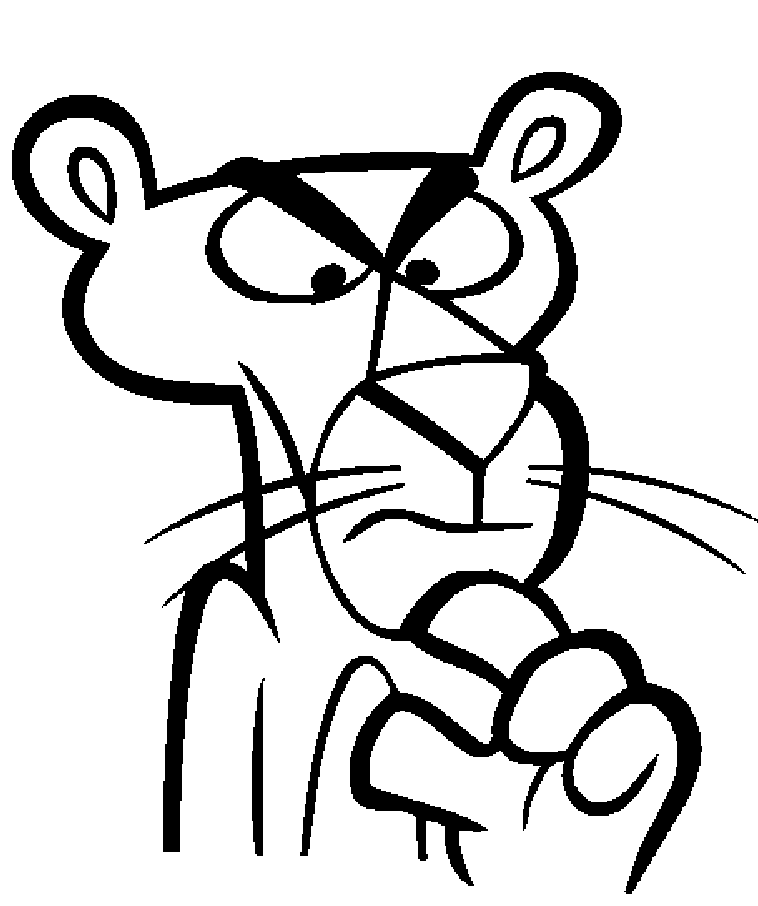 Cartoon Design: Pink Panther Coloring Pages 