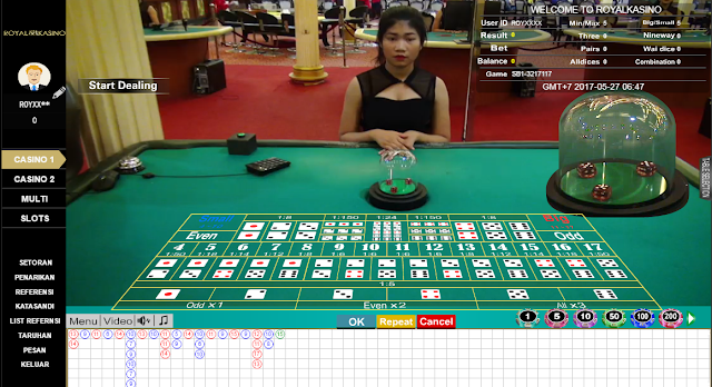 PANDUAN BERMAIN SICBO ~ Royal Kasino