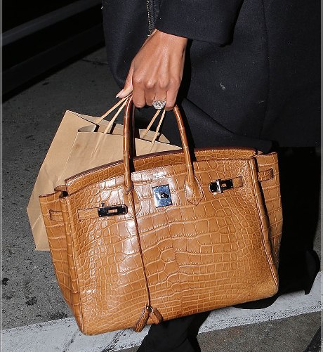 Ciara steps out in $64,000 Crocodile Herm?s Birkin handbag