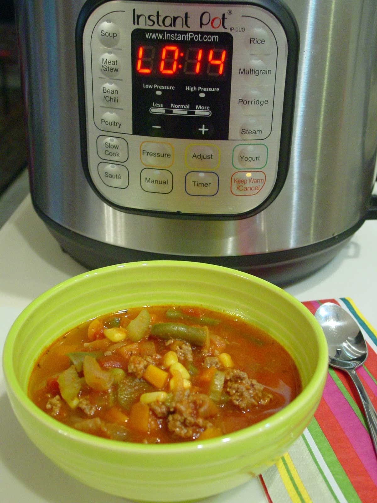 Soup Spice Everything Nice: Instant Pot Spicy Beef Vegetable Soup