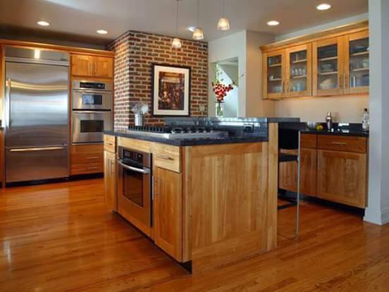 kitchen set minimalis dari kayu jati