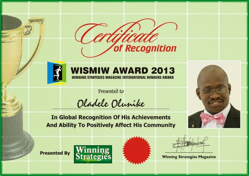 WISMIW AWARD 2013