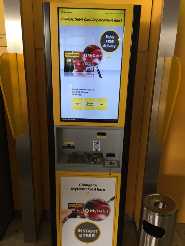 Kad maybank di kiosk tukar Senarai Lokasi