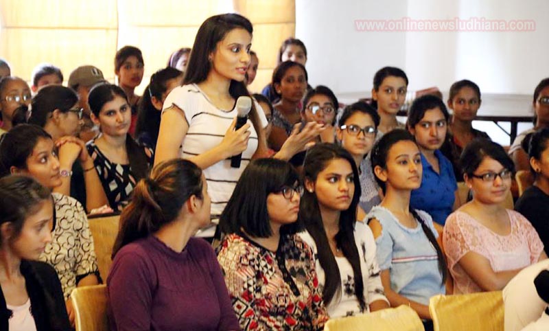 A student sharing her views during first meeting of Women Empowerment Cell at PCTE A student sharing her views during first meeting of Women Empowerment Cell at PCTE