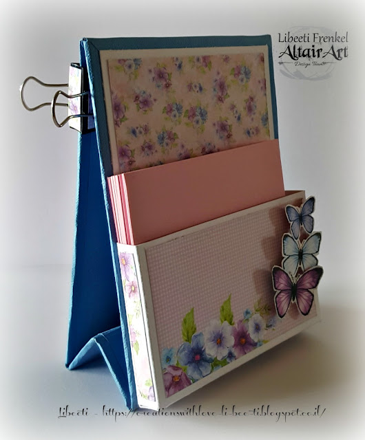 Creation with love A vertical memo pad holder for Altair Art plus a
