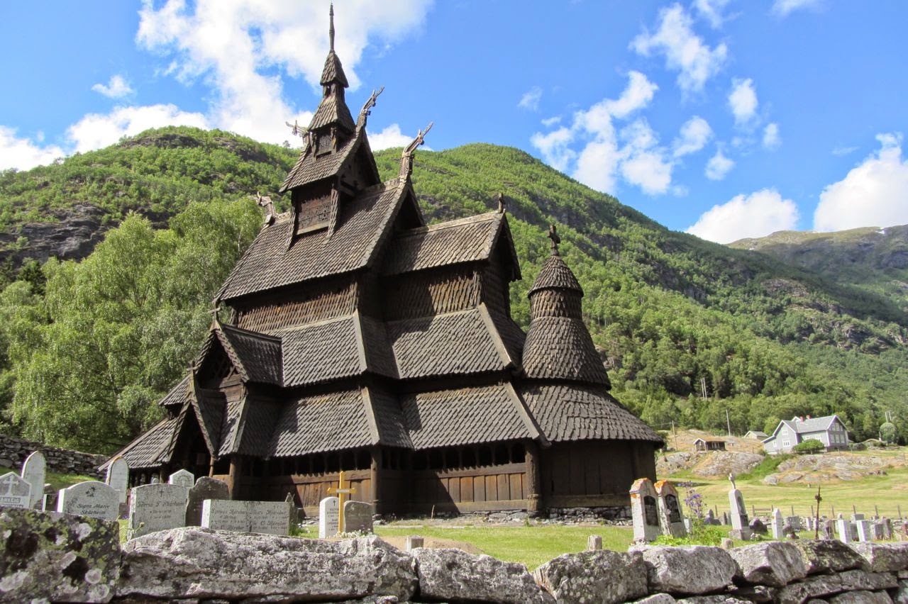 Noorwegen staafkerk Borgund