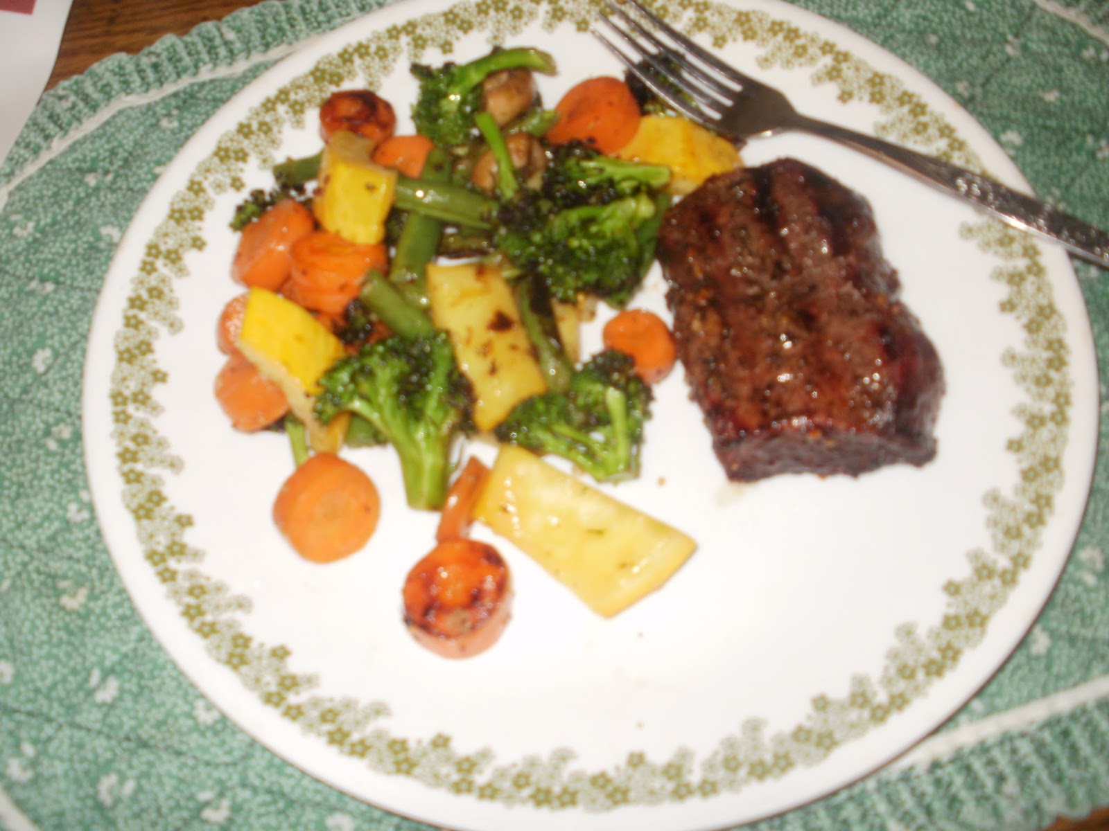 Marcy's Tastefully Simple Recipes Top Sirloin Steak w/Grilled Vegetables