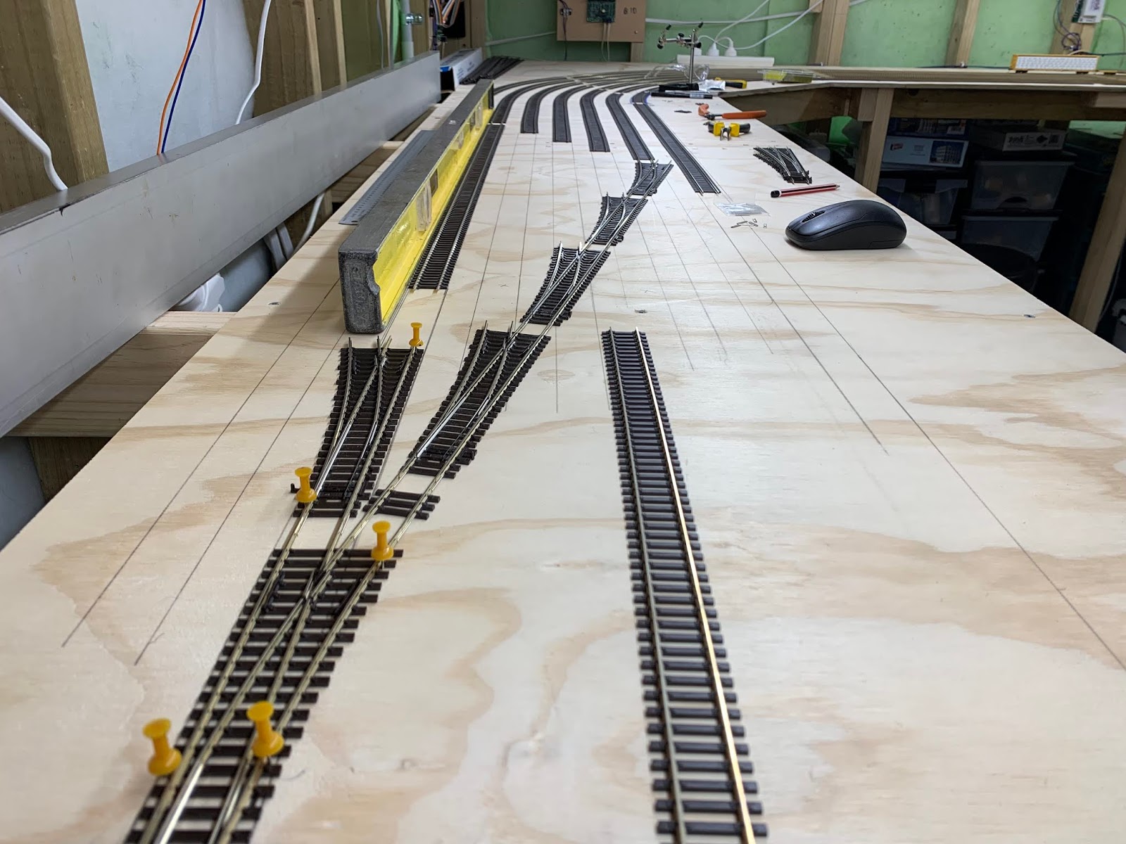 JLandT Railroad Southern Staging Yard Ladder installed...