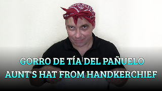 Gorro de Tía del pañuelo, CHAPEAUGRAPHY, Aunt's hat from handkerchief