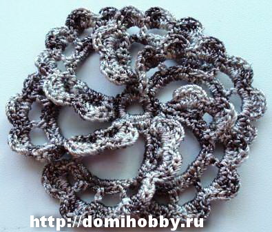 Crochet...Gotta Love It! Blog: Beautiful Flower Motifs at the domihobby.ruRussian website!! Объемные цветы крючком. Вязание - Игрушки, сувениры,подарки, схемы и описание