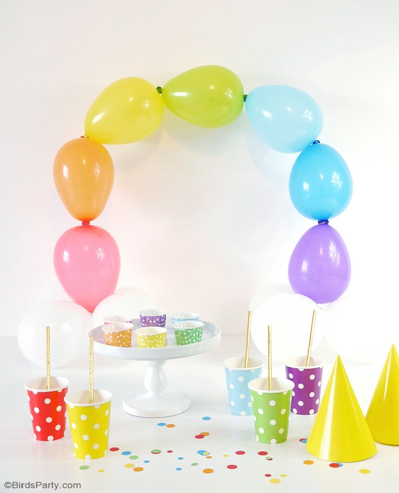 List 104+ Images how to make a rainbow balloon arch without helium Excellent