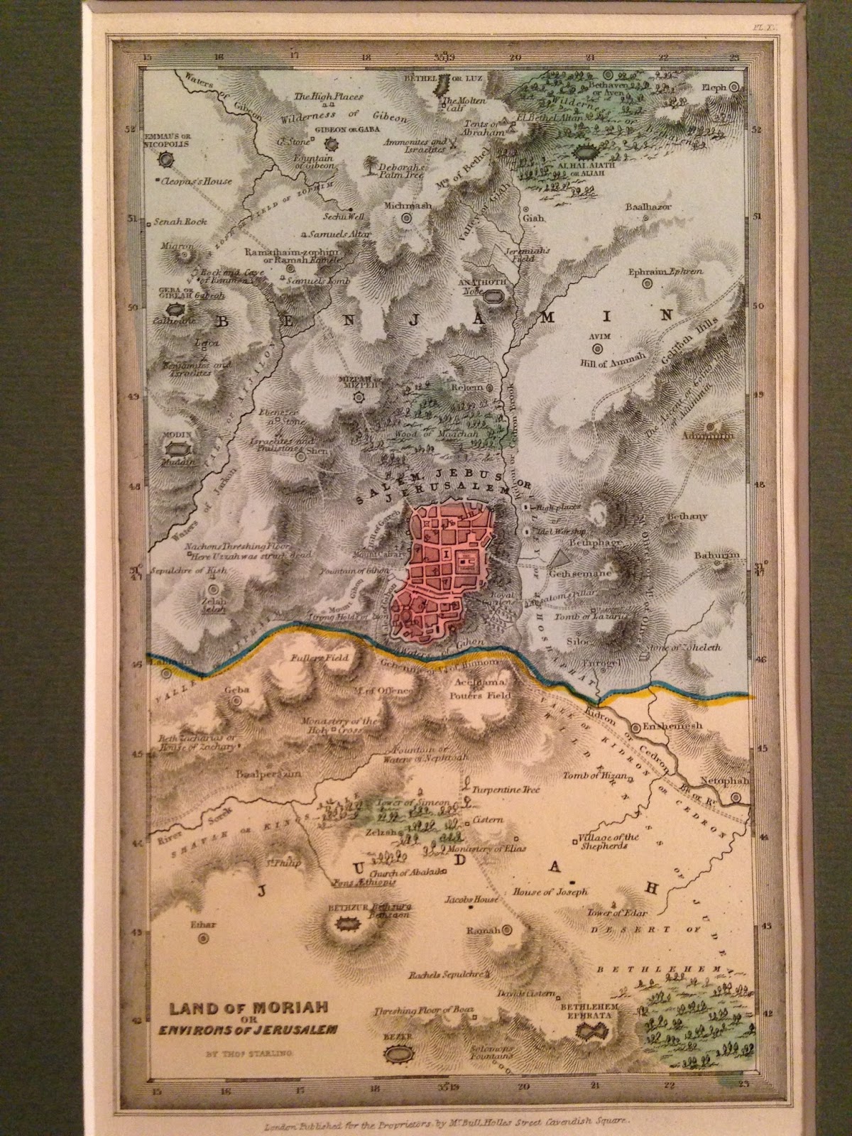 My Mappy Place The Land of Moriah, or Jerusalem