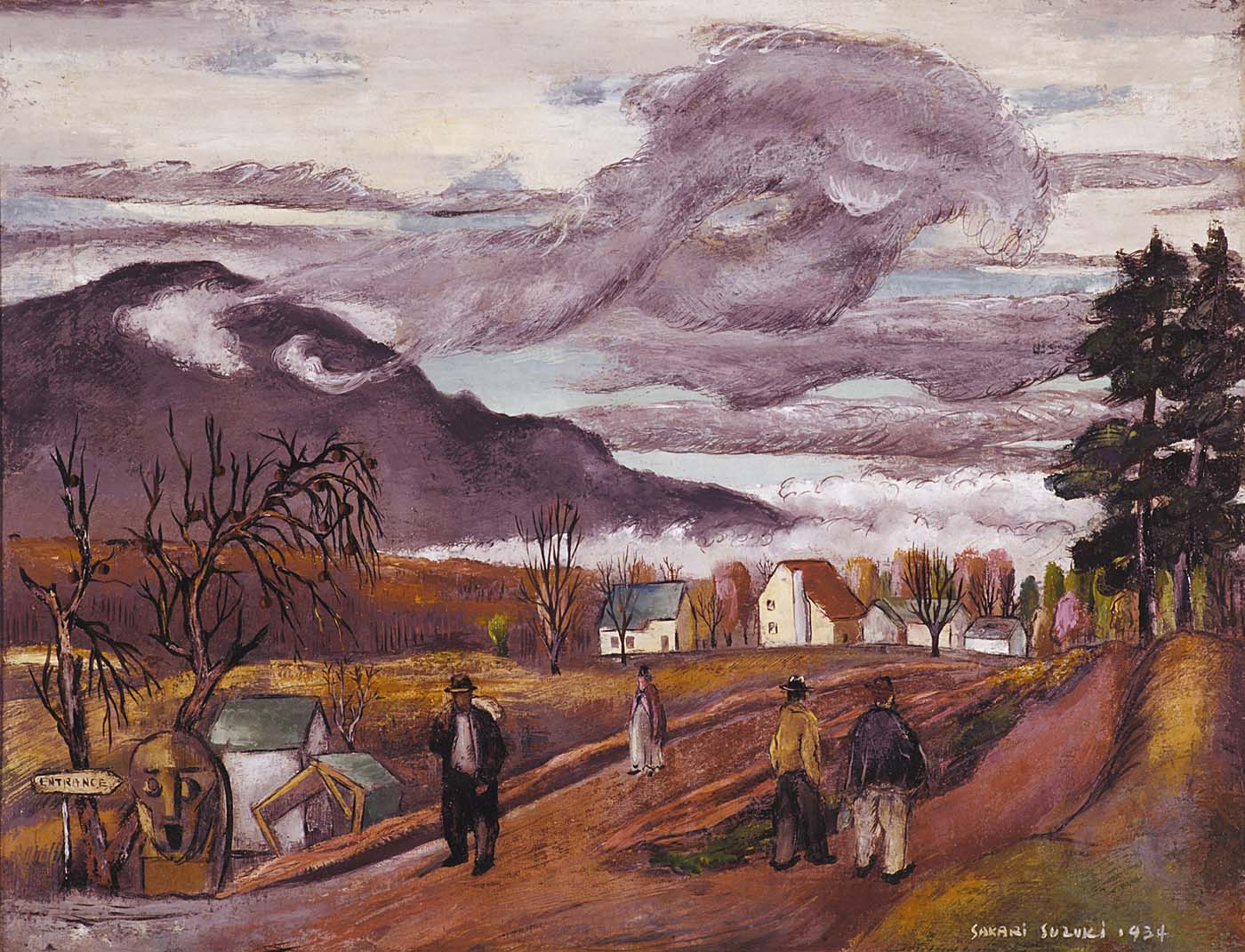 New Deal of the Day New Deal Art "Maverick Road." And... what happened to Suzuki's mural?