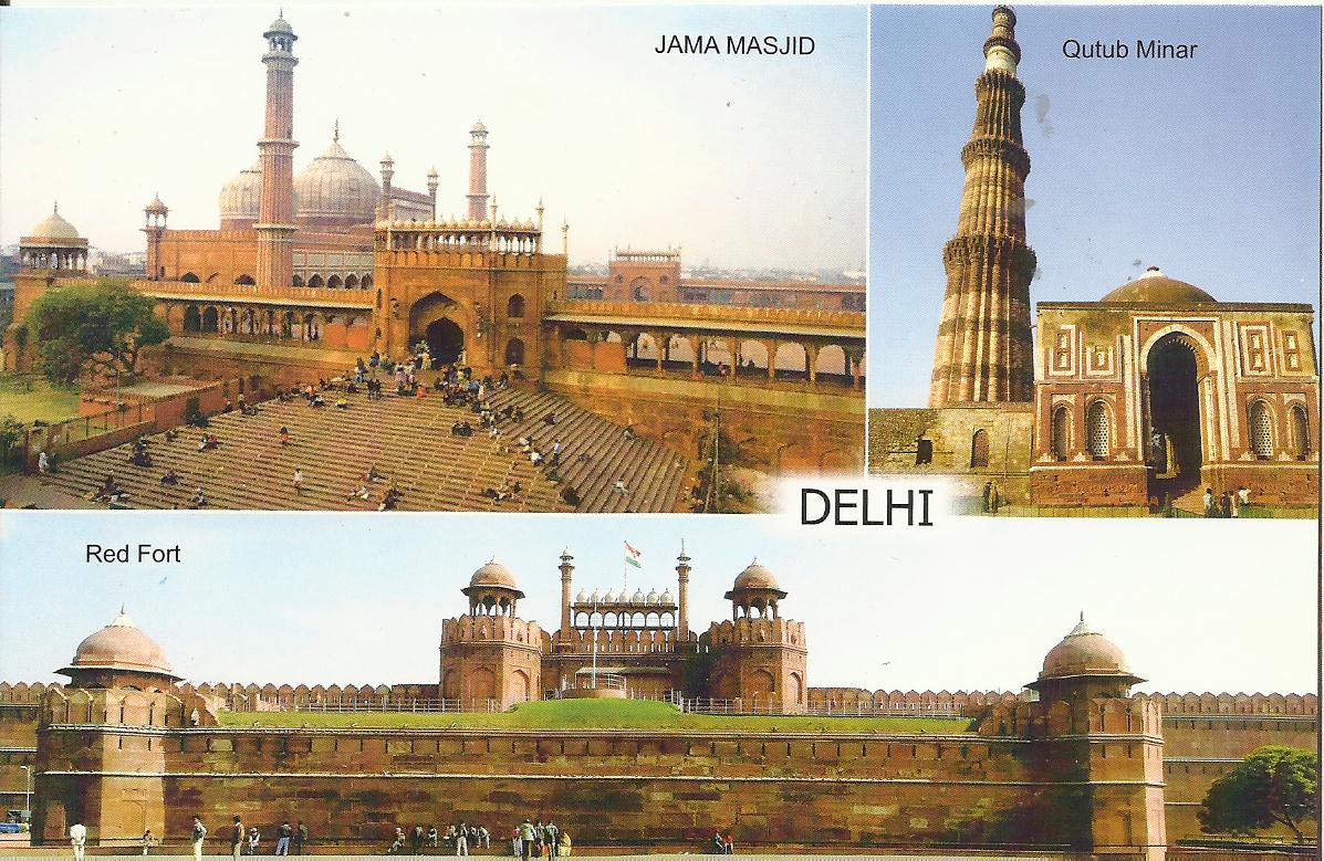 Heritage of India Greetings from Delhi post cards