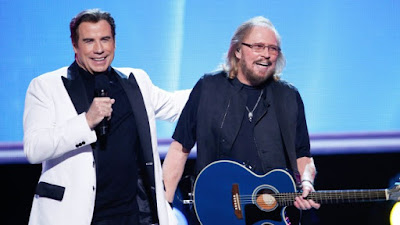 Barry Gibb and jhon travolta