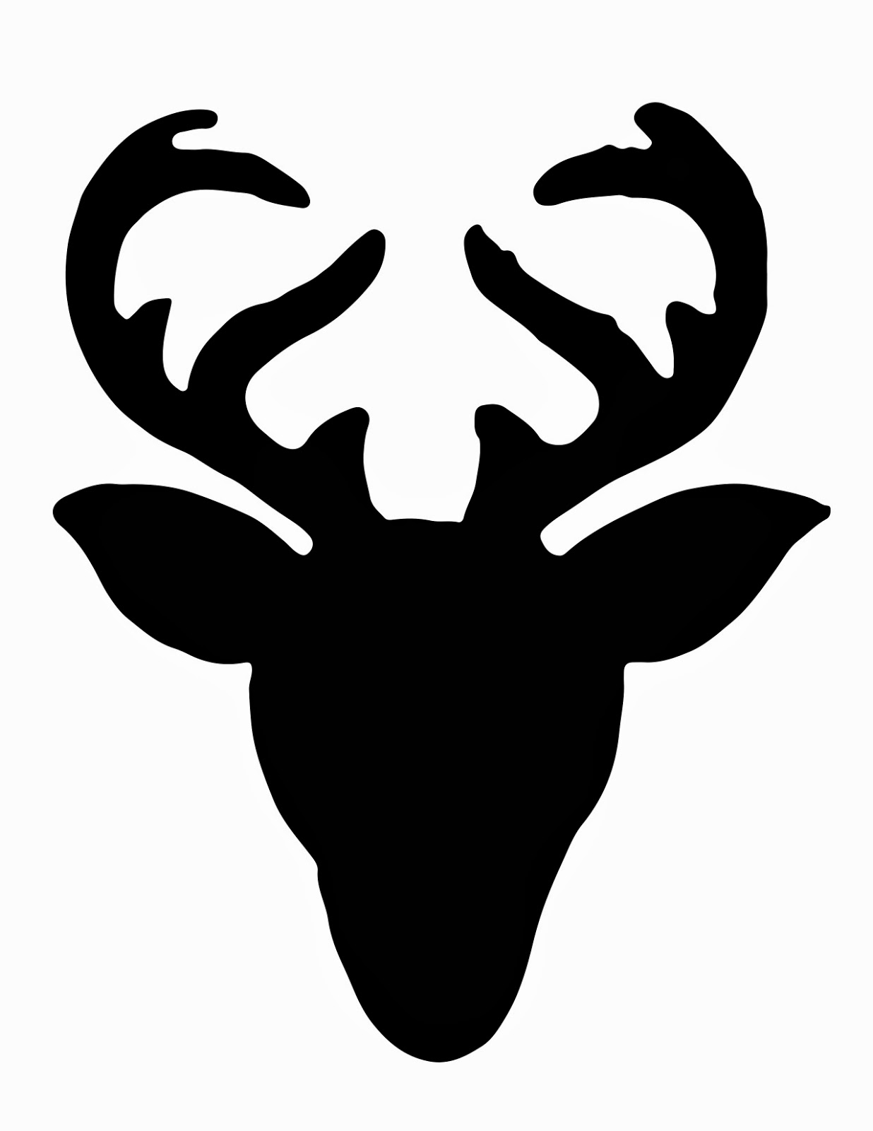 free deer head silhouette clip art - photo #7