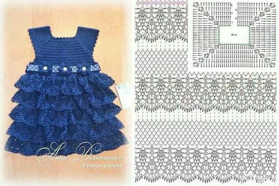 receita de vestido de croche infantil passo a passo