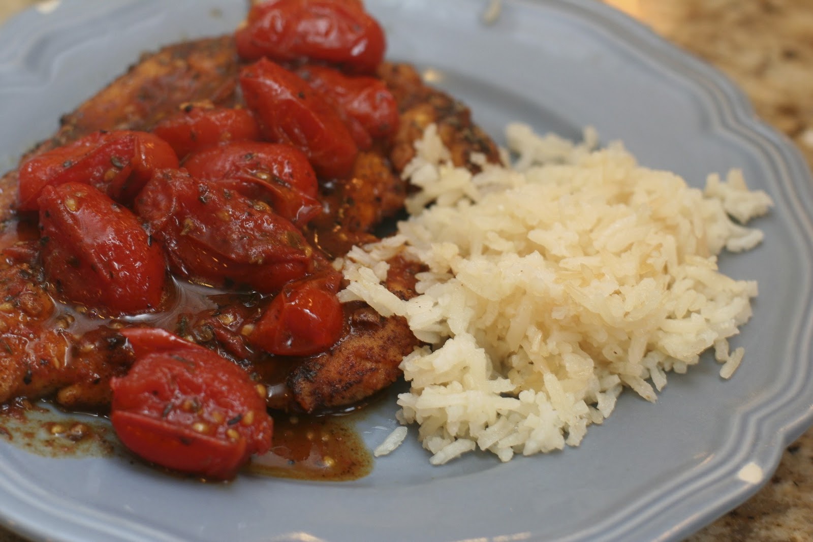 Suppers at Sunset Chicken with Tomato Herb Pan Sauce