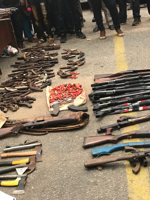 See The Illegal Guns Recovered By Lagos Police In Less Than Three Weeks See The Illegal Guns Recovered By Lagos Police In Less Than Three Weeks