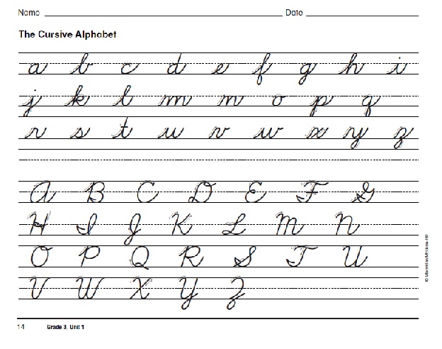 Cursive Handwriting Practice Worksheets A Z Pdf Preschool Worksheet Gallery