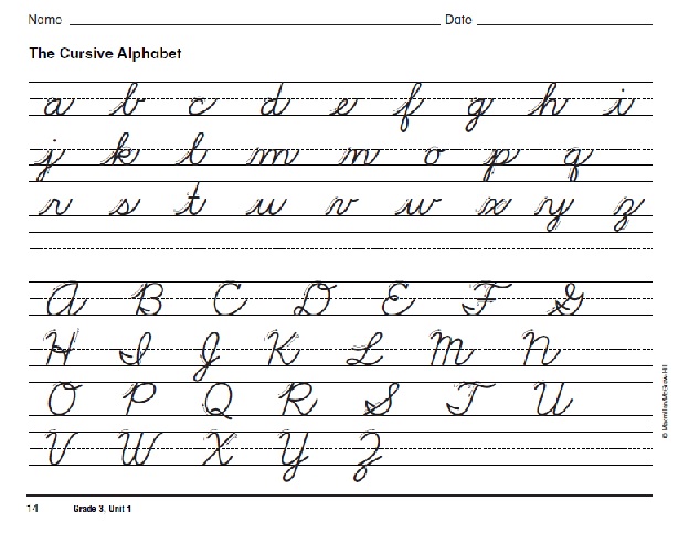 Homeschool Parent: Free Cursive Handwriting Book