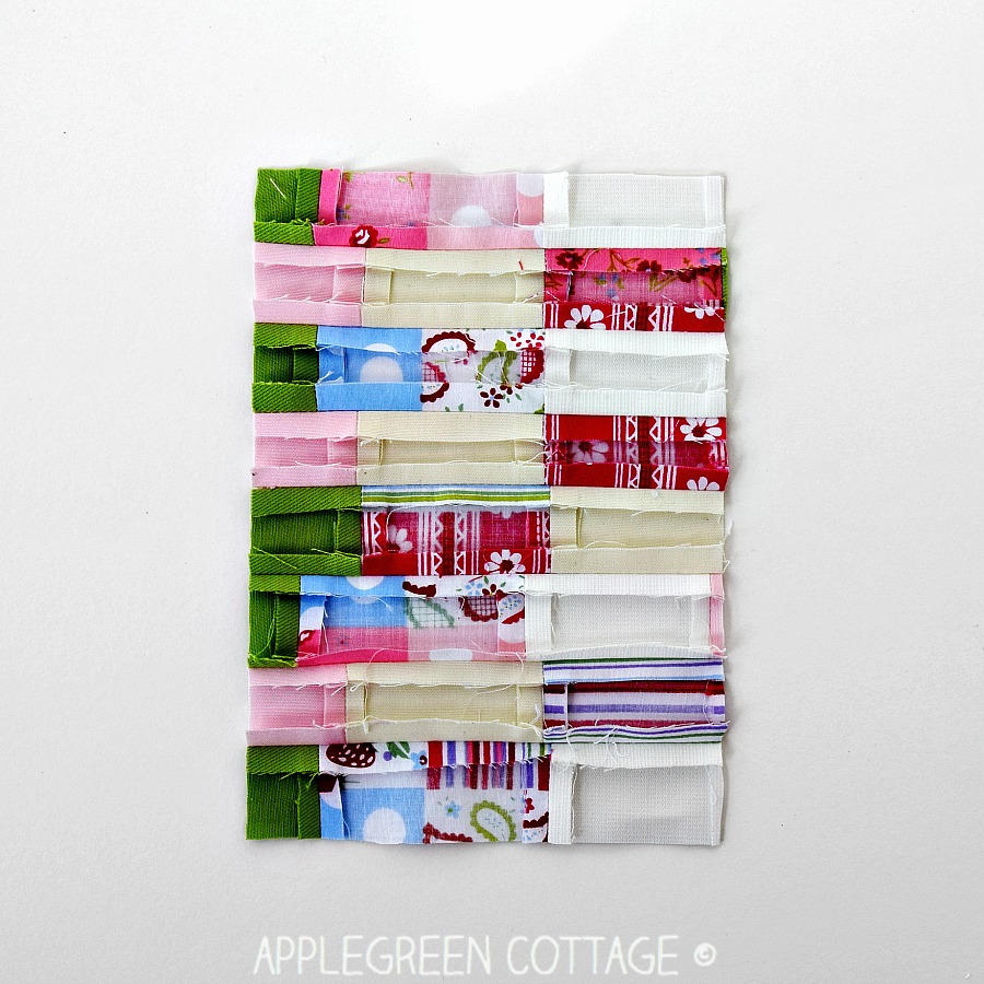 How To Frame A Patchwork Mini Fabric Art on Display AppleGreen Cottage
