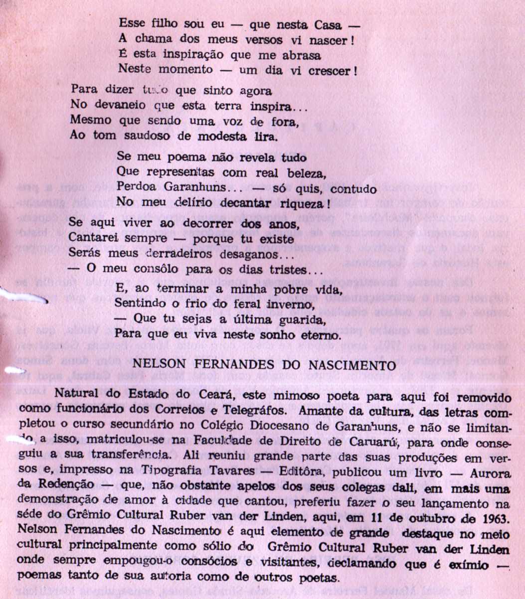 Municipalismo por Newton Thaumaturgo: PROCURA DA POESIA