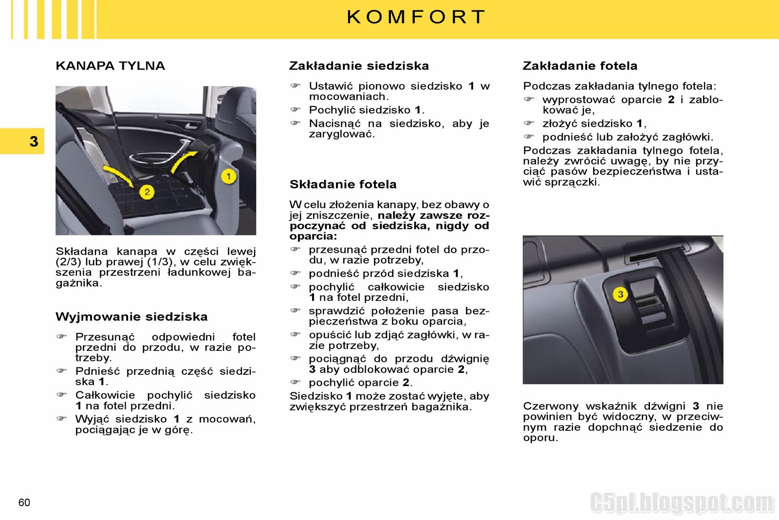 CITROEN C5 III PL Instrukcja C5 Komfort