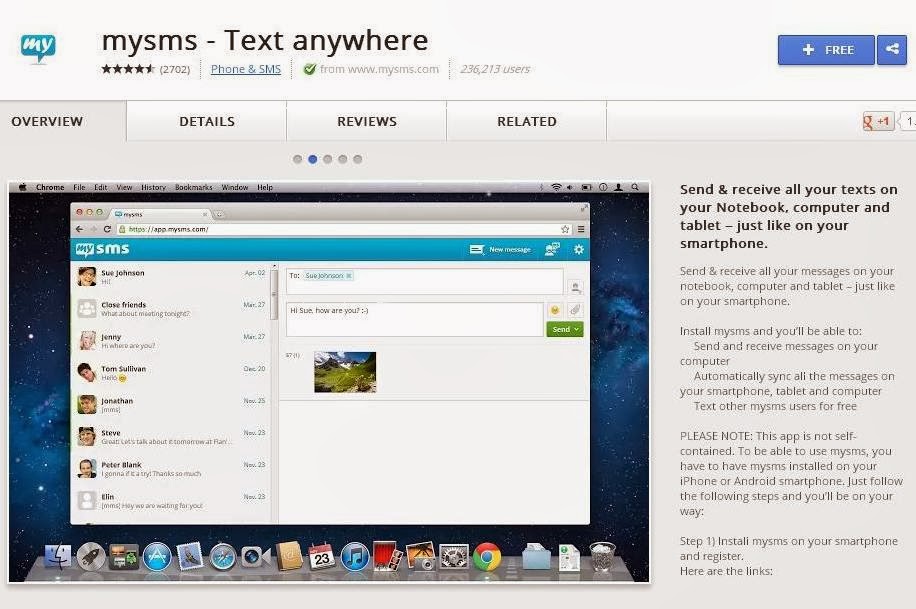 Send and Receive Text Messages on Your PC using MySms