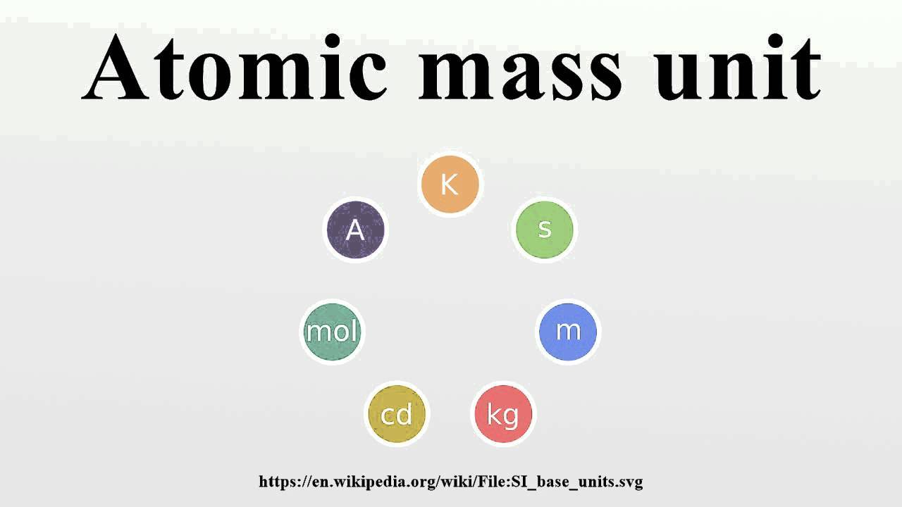 Unified atomic mass unit
