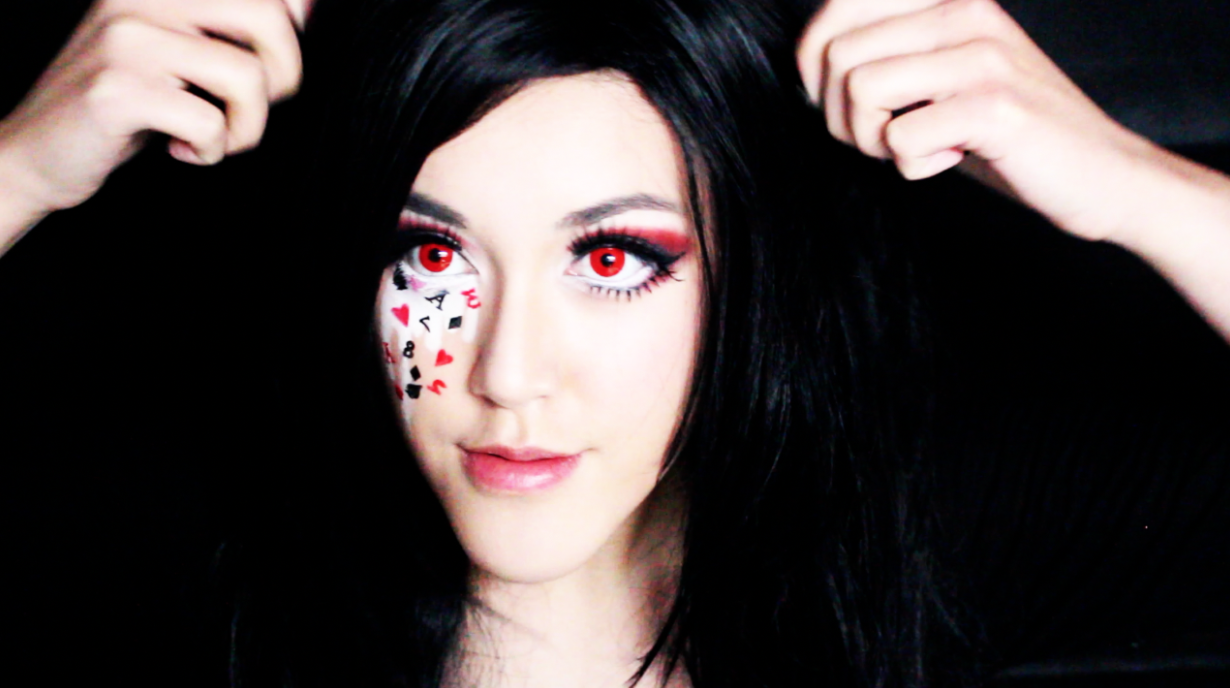 Takara Dōri Evil Alice in Wonderland Halloween Makeup Tutorial