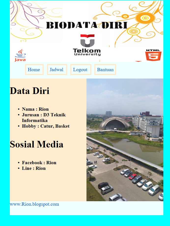 Pengertian dan Contoh Program Sederhana HTML dengan CSS Internal ...