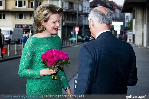 Queen Mathilde of Belgium attends the semi-finals of the Queen Elisabeth Violin Competition 2015 in Brussels