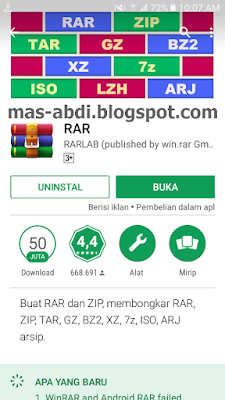 Download aplikasi RAR di Play Store