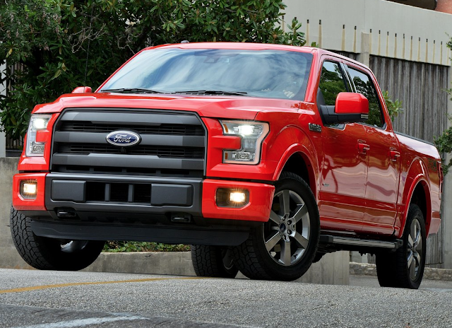 F150 2015 Ford F-150 SuperCrew red