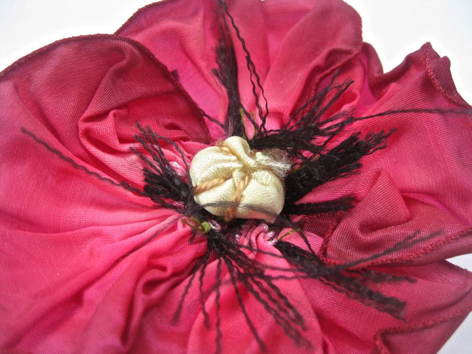 pinkflamingo61 Handmade silk flowers millinery ribbons