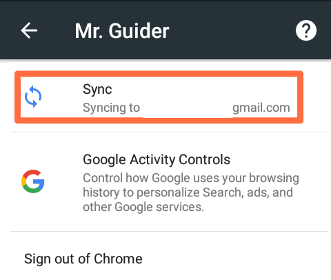 how to sync google chrome passwords
