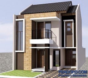  Desain  Rumah  Minimalis 2  Lantai  Luas  Tanah  100M2  Gambar 