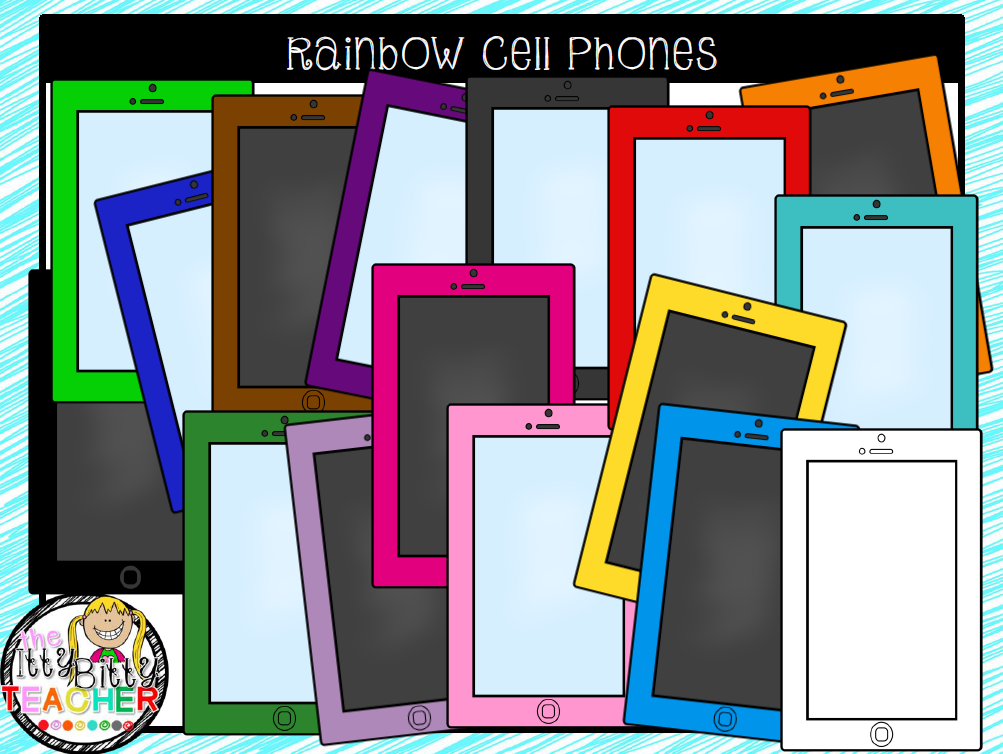 https://www.teacherspayteachers.com/Product/Clipart-Rainbow-Cell-Phones-1733540