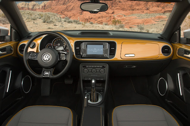 2017 Volkswagen Beetle Convertible 1.8T Dune interior Interior view of 2017 Volkswagen Beetle Convertible 1.8T Dune
