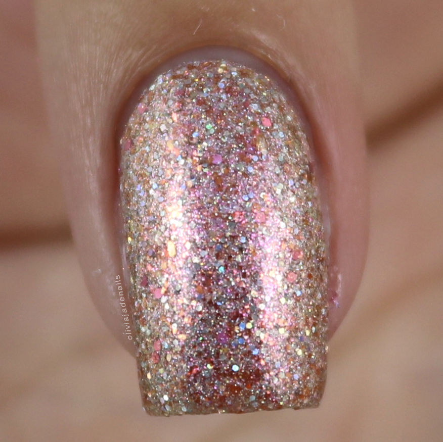Femme Fatale Cosmetics Coral Grove swatched by Olivia Jade Nails