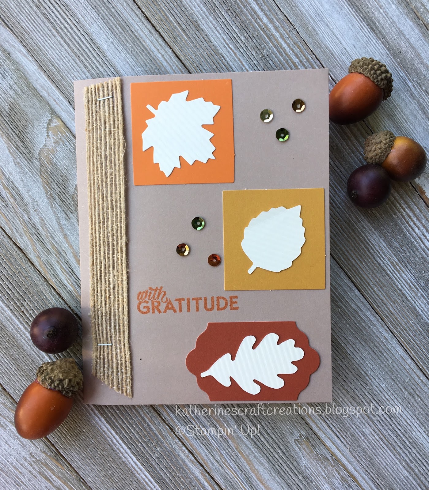 Katherine's Craft Creations Fall Paper Pumpkin card with Stampin' Up!